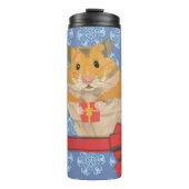Snowflakes kersthamster thermosbeker (Voorkant)