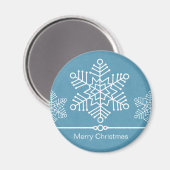 Snowflakes, kerstmagneet magneet (Voorkant / Achterkant)