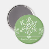 Snowflakes, kerstmagneet magneet (Voorkant / Achterkant)