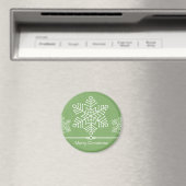 Snowflakes, kerstmagneet magneet (Insitu (Vaatwasser))
