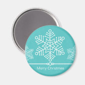 Snowflakes, kerstmagneet magneet (Voorkant / Achterkant)