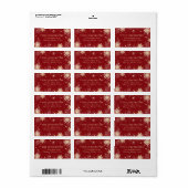 Snowflakes, kerstmis/feestdag, retouradres etiket (Full Sheet)