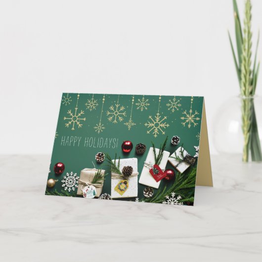 Snowflakes, kerstmis kaart (Voorkant)