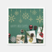 Snowflakes, kerstmis servet (Voorkant)