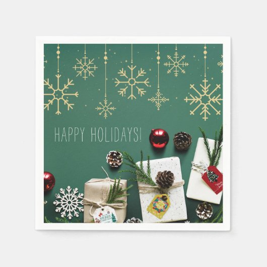 Snowflakes, kerstmis servet (Voorkant)