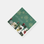 Snowflakes, kerstmis servet (Hoek)