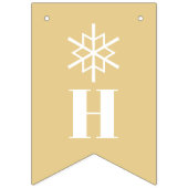 Snowflakes, kerstmis vlaggetjes (Tweede vlag)