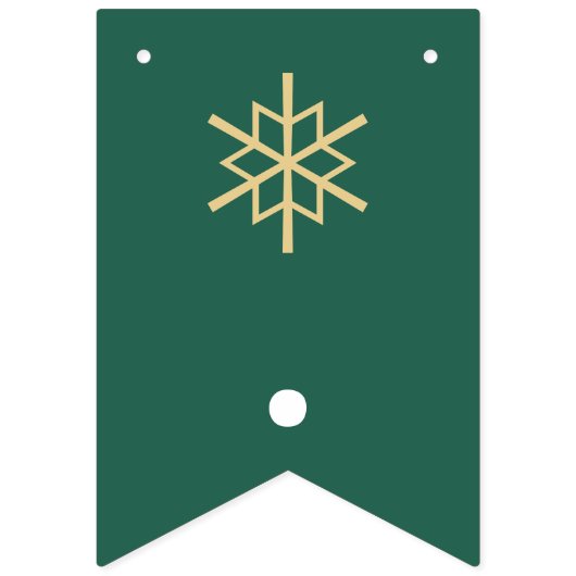 Snowflakes, kerstmis vlaggetjes (Eerste vlag)