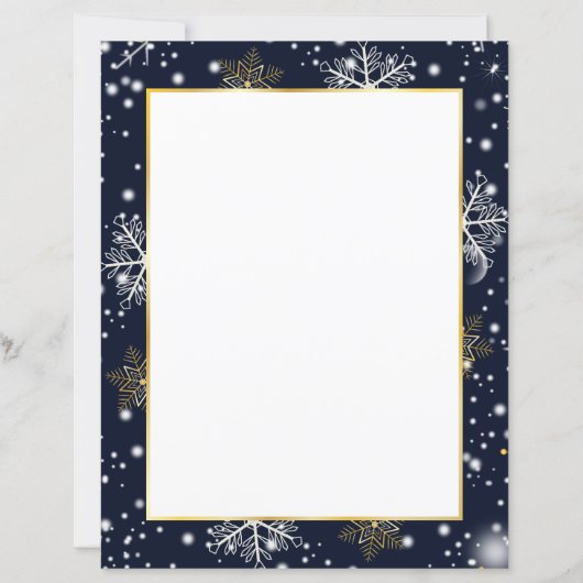 Snowflakes kerstpapier (Voorkant)
