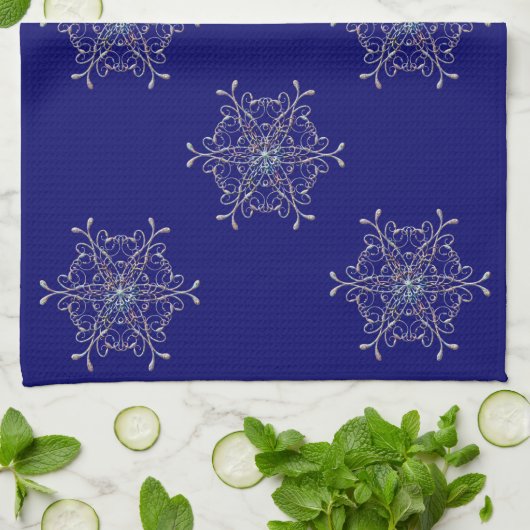 Snowflakes Kitchen Towel Theedoek (Gevouwen)