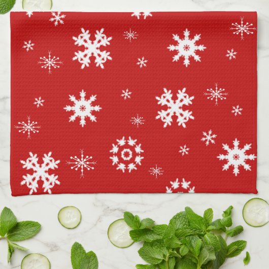 Snowflakes Kitchen Towel Theedoek (Gevouwen)
