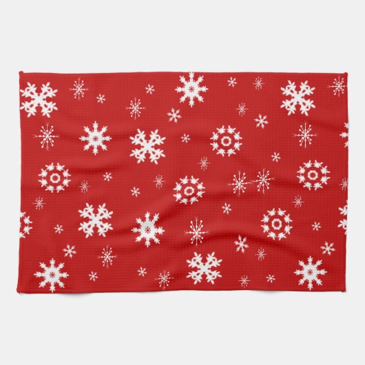 Snowflakes Kitchen Towel Theedoek (Horizontaal)