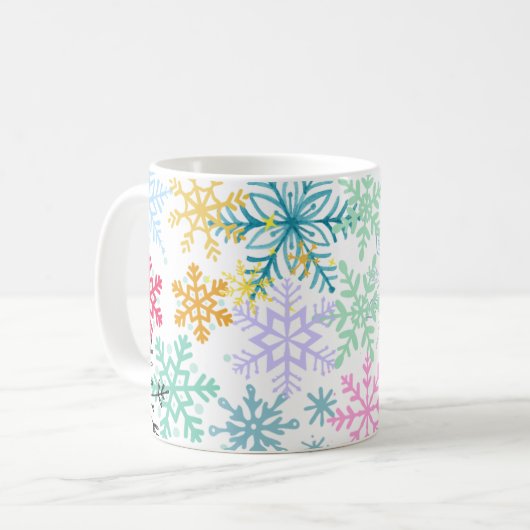 Snowflakes Koffiemok (Voorkant links)