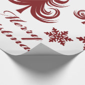 Snowflakes, kwartwortel cadeaupapier (Hoek)
