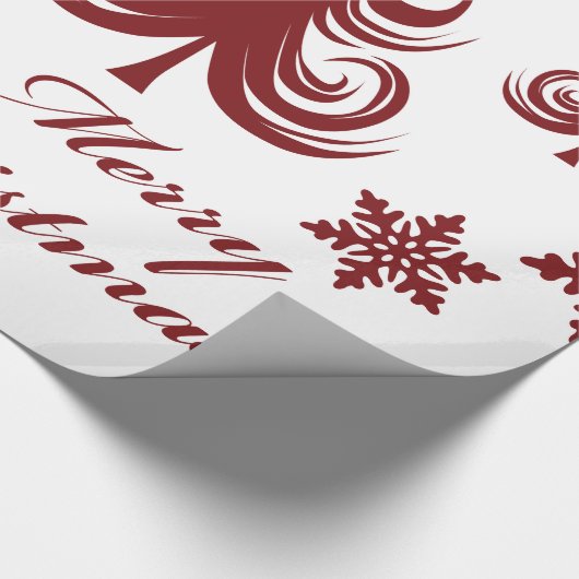 Snowflakes, kwartwortel cadeaupapier (Hoek)