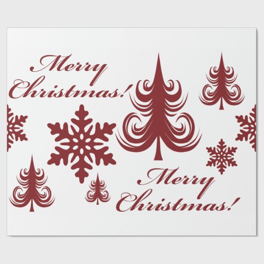 Snowflakes, kwartwortel cadeaupapier (Vlak)