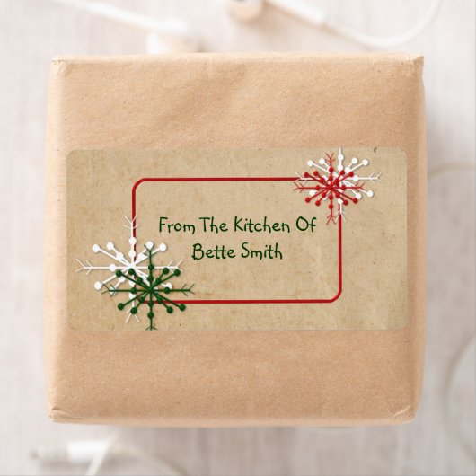 Snowflakes Label (Insitu)