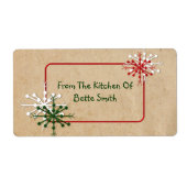 Snowflakes Label (Voorkant)