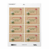 Snowflakes Label (Full Sheet)