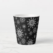 Snowflakes Latte Mok (Voorkant)