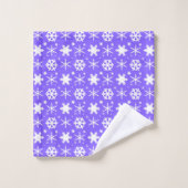 Snowflakes Lavender Bad Handdoek (Wasdoekje)