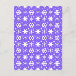 Snowflakes Lavender Briefkaart