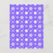 Snowflakes Lavender Briefkaart (Voorkant)