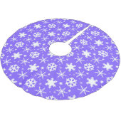 Snowflakes Lavender Kerstboom Rok (Gekanteld)