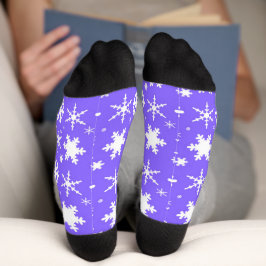 Snowflakes Lavender Sokken