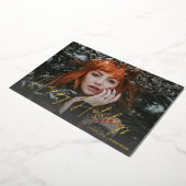 Snowflakes Light & Photo(s) Holiday Folie Uitnodiging (Gedraaid)