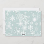 Snowflakes Lijst Overlay Kerst Feestdagenkaart (Achterkant)