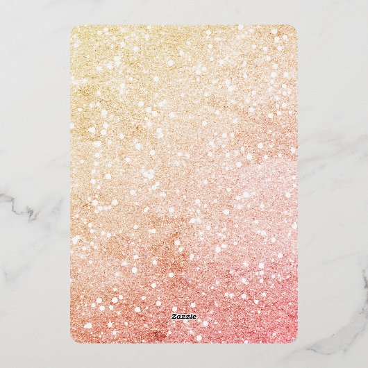 Snowflakes Love Peace Joy Kisses Photo Wedding Folie Feestdagenkaart (Achterkant)