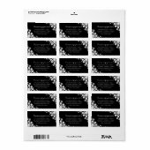 Snowflakes Love Peace Joy Kisses Weddenschap Etiket (Full Sheet)