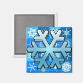 Snowflakes Magnet (Voorkant / Achterkant)
