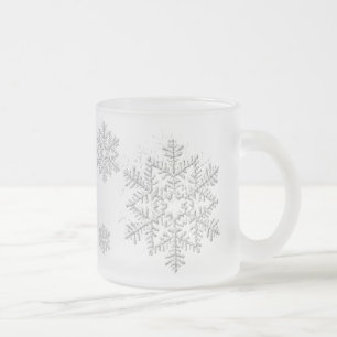 SNOWFLAKES MATGLAS KOFFIEMOK