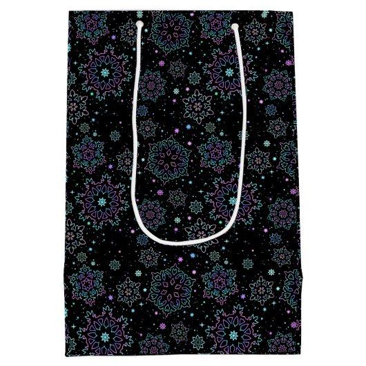 Snowflakes Medium Cadeauzakje (Achterkant)