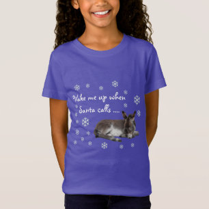 Snowflakes met kersttasje t-shirt