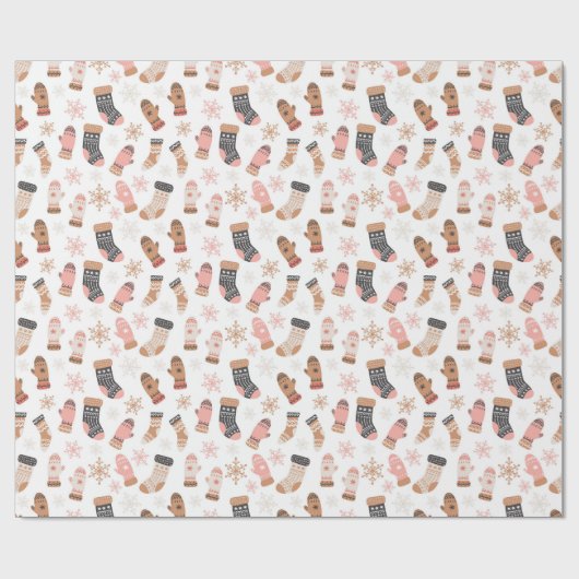 Snowflakes, met korte kerst cadeaupapier (Vlak)