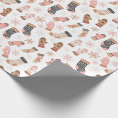 Snowflakes, met korte kerst cadeaupapier (Hoek)