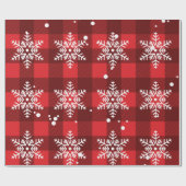 Snowflakes, met liefde voor de kerstman cadeaupapier (Vlak)