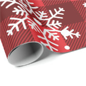 Snowflakes, met liefde voor de kerstman cadeaupapier (Rol Hoek)