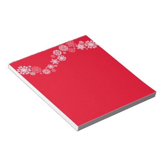 Snowflakes, met notitieblok kerst (Schuin)