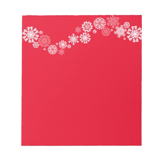 Snowflakes, met notitieblok kerst (Voorkant)