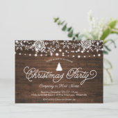 Snowflakes met roestvrij kerstfeest kaart (Staand voorkant)