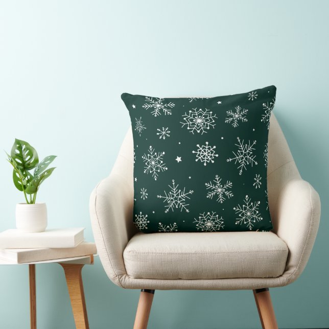 Snowflakes, met witte kerst kussen (Stoel)