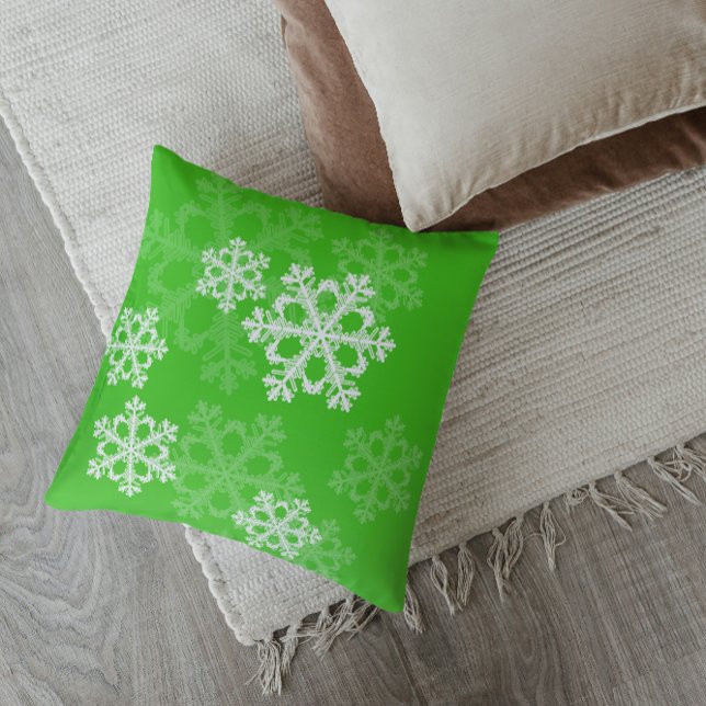 Snowflakes met witte kerst kussen (Creator heeft geüpload)