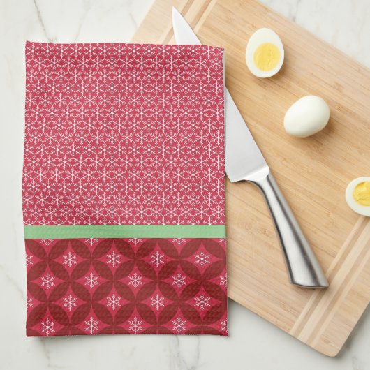Snowflakes Microfiber Kitchen Towel Theedoek (Quarter Fold)