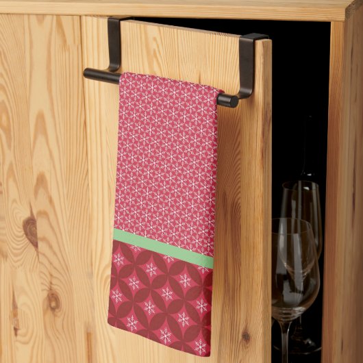 Snowflakes Microfiber Kitchen Towel Theedoek (Derde Gevouwen)