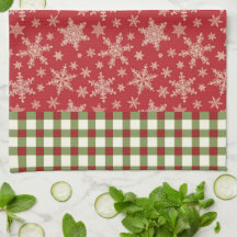 Snowflakes Microfiber Kitchen Towel