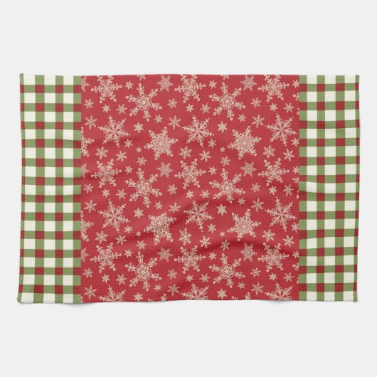 Snowflakes Microfiber Kitchen Towel Theedoek (Horizontaal)